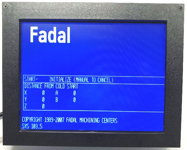 Fadal LCD Display, 12.1" MP Pendant with Color VGA Kit