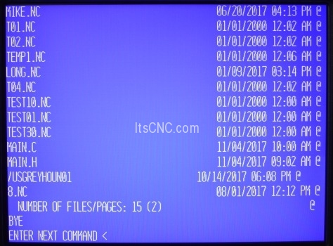 USB MASS STORAGE FOR FADAL DIRECTORY SCREEN